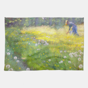 Peder Severin Kroyer - Marie Kroyer in the Garden Tea Towel