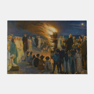 Peder Severin Kroyer - Midsummer's Eve Bonfire Doormat