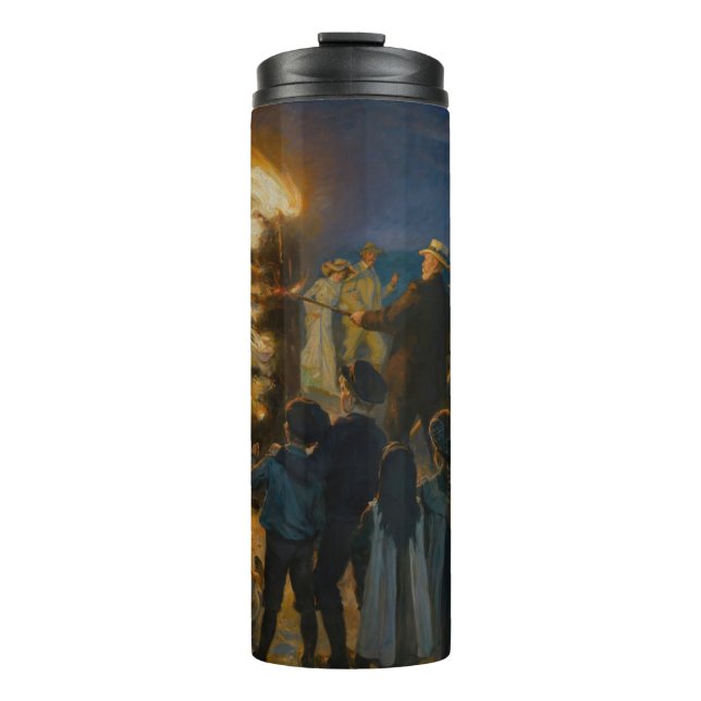 Peder Severin Kroyer - Midsummer's Eve Bonfire Thermal Tumbler (Front)