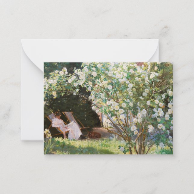 Peder Severin Kroyer - Roses Card (Front)