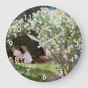 Peder Severin Kroyer - Roses Large Clock