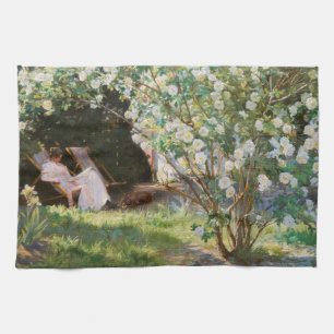 Peder Severin Kroyer - Roses Tea Towel