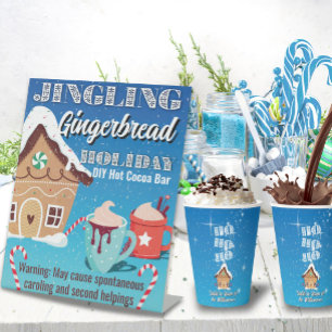 Pedestal Sign Hot Cocoa Bar