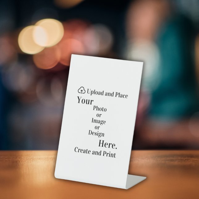 Pedestal Sign Your Design or Photo Upload (Pedestal Sign Your Design or Photo Upload)