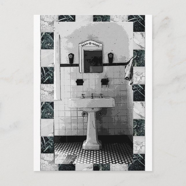 PEDESTAL SINK TESSA 1.jpg Postcard (Front)