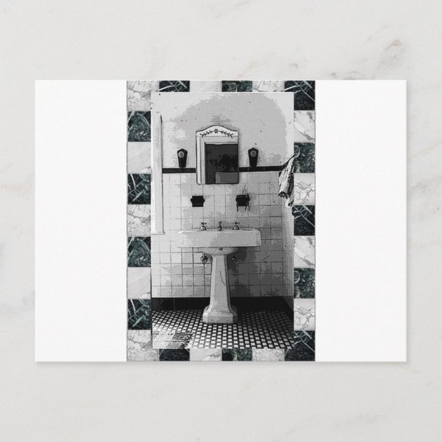 PEDESTAL SINK TESSA 1.jpg Postcard (Front)