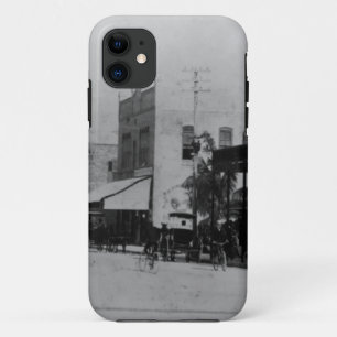 Pedestrians, cyclists, and horse-carriages iPhone 11 case