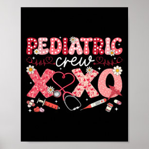 Pediatric Crew Nurse Valentine Peds Squad Nursing  Poster