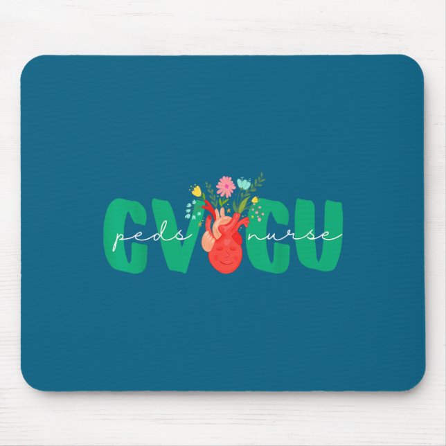 Pediatric Cvicu Nurse Cardiovascular Intensive Car Mouse Pad (Front)