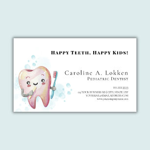 Pediatric Dentist Dentistry Kids Tooth Doctor Magnetic Business Card