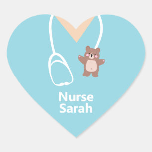 Pediatric Nurse  Heart Sticker
