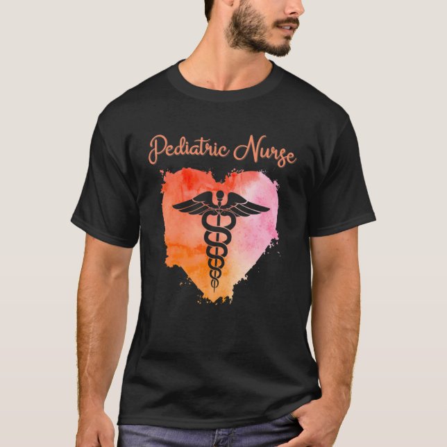 Pediatric Nurse  Nurses Nursing Graduation Caduceu T-Shirt (Front)