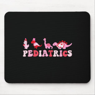 Pediatric Nurse Peds Nursing Cute Dinosaurs Valent Mouse Pad