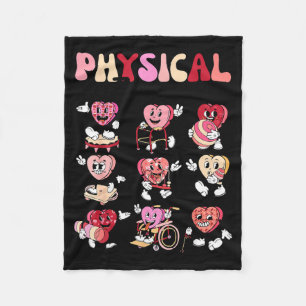 Pediatric Physical Therapy Pt Pta Happy Valentine' Fleece Blanket