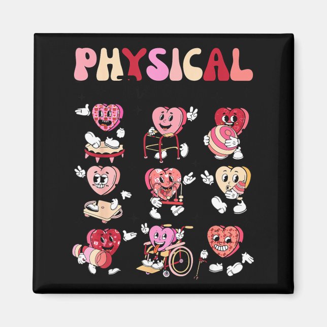 Pediatric Physical Therapy Pt Pta Happy Valentine' Magnet (Front)