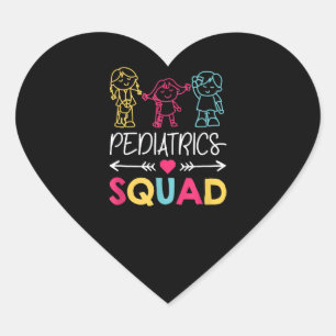 Pediatrics Squad Nurse Cute Heart Sticker