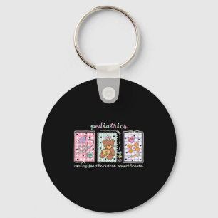 Pediatrics Valentines Day Peds Nurse Design Key Ring