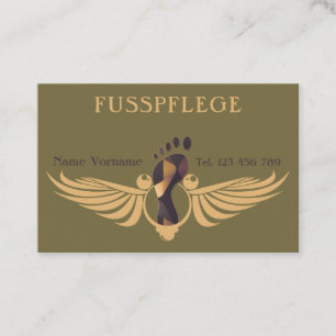 pedicure business card
