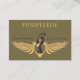 pedicure business card
