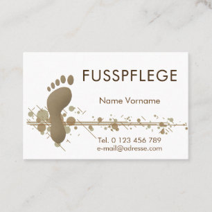 pedicure business card
