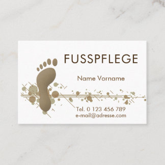 pedicure business card