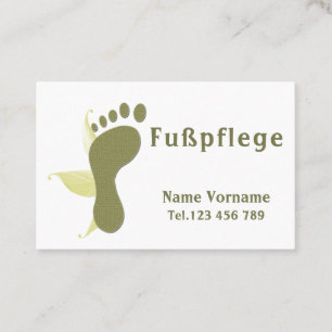 pedicure business card