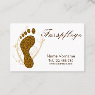 pedicure business card