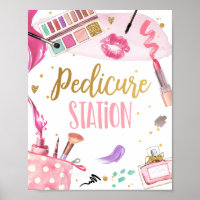 Pedicure Station Spa Party Makeup Glamour Birthday