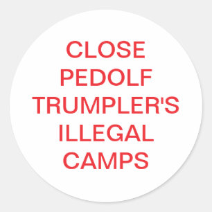 Pedolf Trumpler Concentration Hankamer Artjunkhaus Classic Round Sticker