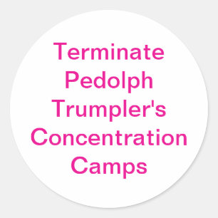 Pedolph Trumpler Splash-Art Hankamer Artjunkhaus Classic Round Sticker