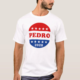 Pedro 2028 Vintage Red White Blue Voter T-Shirt