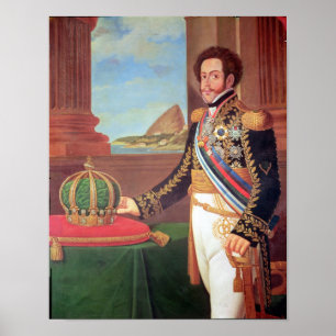Pedro I Emperor of Brazil, 1825 Poster