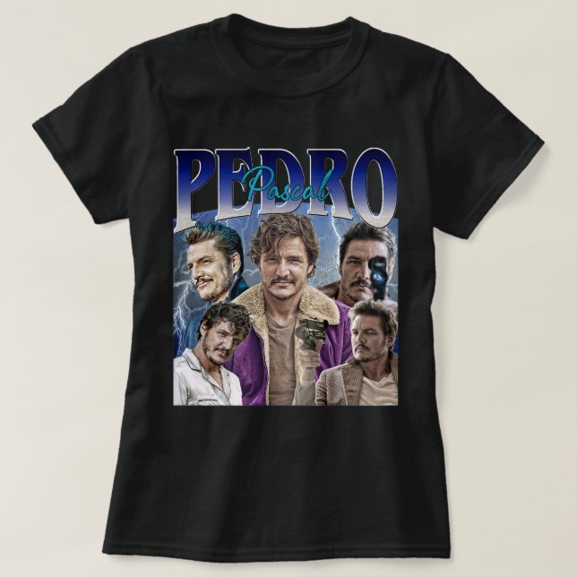Pedro Pascal Homage  T-Shirt (Design Front)