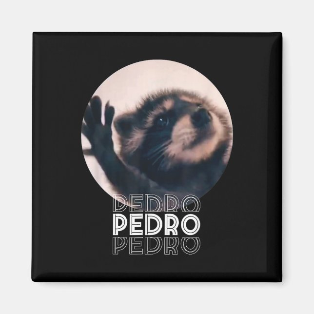 Pedro Racoon Dance Popular Internet Meme Mapache D Magnet (Front)