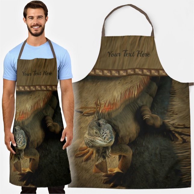 Pedro the Iguana 0768  Apron (Creator Uploaded)
