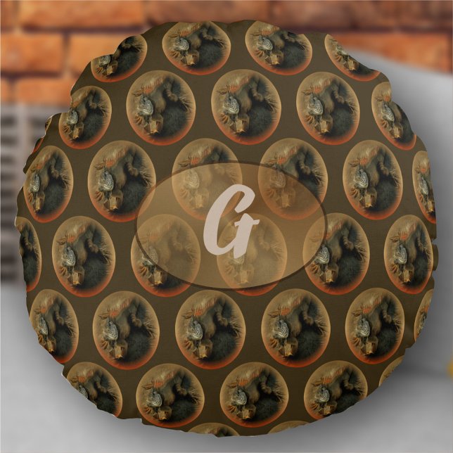 Pedro the Iguana 0768 Round Cushion (Creator Uploaded)