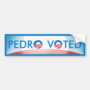 Pedro Voted Bumper Sticker