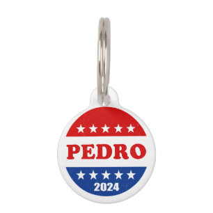 Pedro Voter Button 2024 Elections USA Pet Tag
