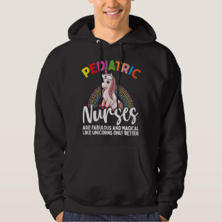 Peds Nurse Children Unicorn Magical Paediatrics Nu Hoodie