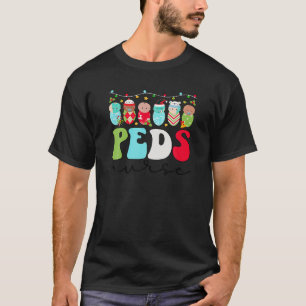 Peds Nurse Christmas Paediatrics Nurse Xmas Party T-Shirt