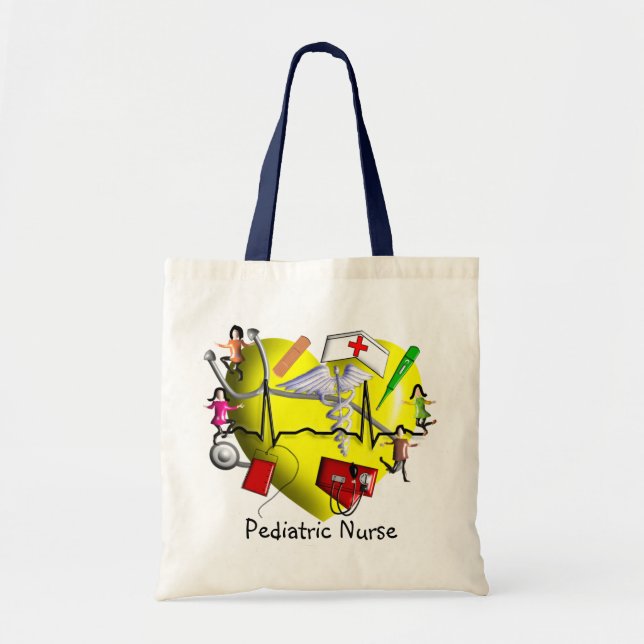 Peds Nurse Gifts-Adorable 3D Graphic ARt Tote Bag (Front)