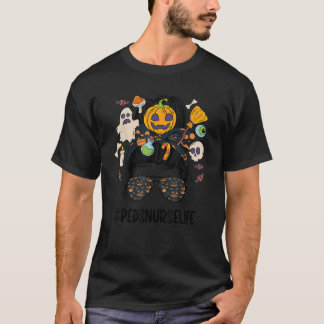 Peds Nurse Life Spooky Peds Nurse Halloween Pediat T-Shirt