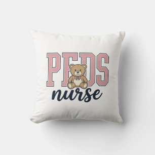 Peds Nurse Teddy Bear Vintage Shirt Design_1 Cushion