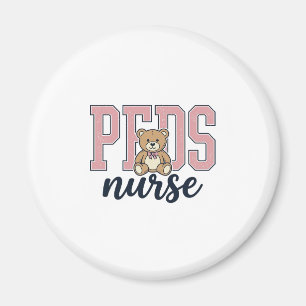 Peds Nurse Teddy Bear Vintage Shirt Design_1 Magnet
