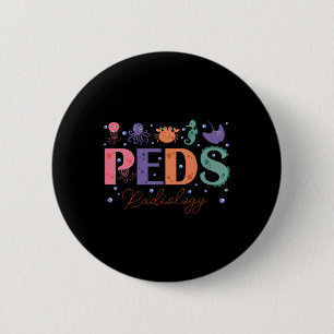 Peds Radiology Sea Animal Paediatrics Radiology Pe 6 Cm Round Badge