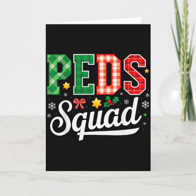 Peds Squad Paediatrics Nursing Funny Paediatrics N Card (Front)