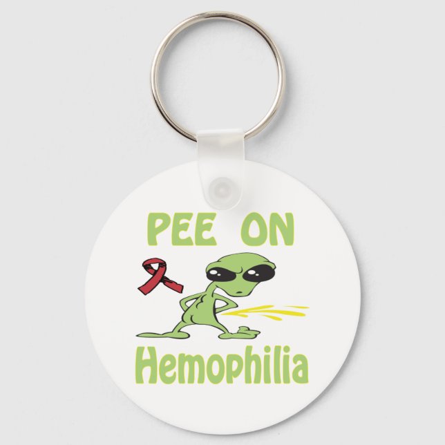 Pee On Haemophilia Keychain (Front)