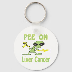 Pee On Liver Cancer Keychain