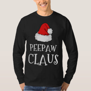 Pee-Paw Claus Christmas Hat Group Matching Pajama  T-Shirt