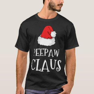 Pee-Paw Claus Christmas Hat Group Matching Pajama T-Shirt
